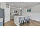 Modern kitchen island with seating for three, perfect for casual dining at 1190 Wading Point Blvd, Huger, SC 29450