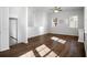 Spacious living room with hardwood floors and stairs at 137 Claret Cup Way, Charleston, SC 29414