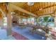 Community pavilion with brick fireplace and picnic tables near pool at 1442 Eutaw Battalion Dr, Charleston, SC 29412