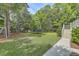 Large backyard with trampoline and soccer goal at 1504 Rivertowne Country Club Dr, Mount Pleasant, SC 29466