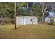 Backyard with detached shed and clothesline at 1520 Acacia St, Charleston, SC 29407