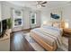 Spacious main bedroom with hardwood floors and neutral decor at 1813 Towne St, Johns Island, SC 29455