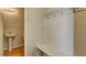 Laundry room with built-in bench, shelving and a pedestal sink at 207 Bilge Rd, Ridgeville, SC 29472