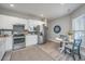 Modern kitchen with stainless steel appliances and breakfast nook at 310 Bloomington Way, Summerville, SC 29486