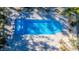 Overhead view of refreshing blue pool at 490 Cummings Chapel Rd, Ridgeville, SC 29472