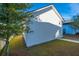 White detached garage with single door at 507 N Commodore Way, Summerville, SC 29483