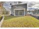 Gray house with screened porch and grassy backyard at 1021 Old Cypress, Hanahan, SC 29410