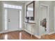 Light-filled entryway with hardwood floors and a view of the office at 1040 Barfield St, Charleston, SC 29492