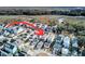 Aerial view showcasing home's location in a neighborhood at 1040 Hills Plantation Dr, Charleston, SC 29412