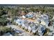 Aerial view of a charming neighborhood with diverse house styles at 1040 Hills Plantation Dr, Charleston, SC 29412