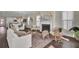 Open concept living room and kitchen with hardwood floors at 1040 Hills Plantation Dr, Charleston, SC 29412