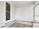 Covered porch with storage and access to the backyard at 1245 Crooked Oak Rd, Charleston, SC 29492