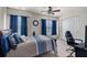 Spacious bedroom with double bed, ceiling fan and closet at 130 Decatur Dr, Summerville, SC 29486