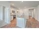 Open concept kitchen with island and stainless steel appliances at 133 Summit View Dr, Summerville, SC 29486