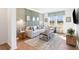 Relaxing game room with a neutral sofa and board game decor at 141 Winding Grove Lane Ln, Moncks Corner, SC 29461
