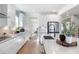 Modern kitchen with white cabinets, quartz countertops, and stainless steel appliances at 141 Winding Grove Lane Ln, Moncks Corner, SC 29461