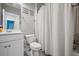 Bathroom with shower/tub combo and white vanity at 152 Callibluff Dr, Summerville, SC 29486