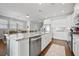 Spacious kitchen with granite countertops, stainless steel appliances, and white cabinets at 152 Callibluff Dr, Summerville, SC 29486