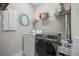 Laundry room with washer, dryer, and overhead shelving at 152 Callibluff Dr, Summerville, SC 29486