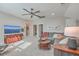 Bonus room with large TV and comfortable seating area at 216 Bumble Way, Summerville, SC 29485