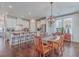 Open concept kitchen with island and dining area at 216 Bumble Way, Summerville, SC 29485