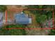 Aerial view of a house with gray roof and a deck at 2336 Parkstone Dr, Charleston, SC 29414