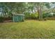 Large backyard with shed and wooden fence at 2336 Parkstone Dr, Charleston, SC 29414