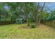 Large backyard with shed and wooden fence at 2336 Parkstone Dr, Charleston, SC 29414