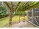 Wooden pergola overlooking the backyard at 2336 Parkstone Dr, Charleston, SC 29414
