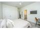 Bright bedroom with a comfortable bed, built-in closet, and an ensuite bathroom at 2910 Clearwater Dr, Mount Pleasant, SC 29466