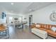 Game room with pool table, seating area, and hardwood floors at 2910 Clearwater Dr, Mount Pleasant, SC 29466