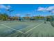 Well-lit tennis courts with surrounding fencing at 2910 Clearwater Dr, Mount Pleasant, SC 29466