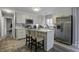 Updated kitchen with island and stainless steel appliances at 305 Catawba Dr, Summerville, SC 29483