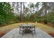 Private backyard patio with seating for four at 341 Bridgetown Pass, Mount Pleasant, SC 29464