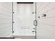 Clean bathroom with white hex tile and soaking tub at 341 Bridgetown Pass, Mount Pleasant, SC 29464
