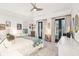 Bright bedroom with double doors leading to a balcony at 341 Bridgetown Pass, Mount Pleasant, SC 29464