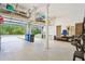 Spacious garage with overhead storage and room for bikes at 341 Bridgetown Pass, Mount Pleasant, SC 29464