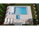 Aerial view of a modern pool design with a spa at 341 Bridgetown Pass, Mount Pleasant, SC 29464