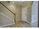 Bright entryway with hardwood floors and staircase at 484 Whispering Breeze Ln, Summerville, SC 29486