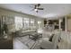 Spacious living room with hardwood floors and access to kitchen at 484 Whispering Breeze Ln, Summerville, SC 29486