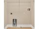 Laundry closet with shelving and hookups for washer and dryer at 519 Travelers Blvd, Summerville, SC 29485