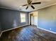 Bedroom with hardwood floors and closet at 5253 Jefferies Hwy, Walterboro, SC 29488