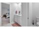 Small bathroom with single vanity and toilet at 530 Richfield Way, Summerville, SC 29486