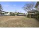Fenced backyard with mature trees and grassy area at 705 Quintan St, Summerville, SC 29486