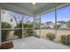 Relaxing screened porch with view of the backyard at 705 Quintan St, Summerville, SC 29486