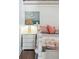 Bedroom with white dresser and nautical decor at 904 E Arctic Ave, Folly Beach, SC 29439