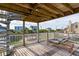 Relaxing deck with spiral staircase and ocean views at 904 E Arctic Ave, Folly Beach, SC 29439