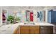 Kitchen features a stainless steel sink and decorative tile at 904 E Arctic Ave, Folly Beach, SC 29439