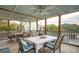 Covered porch with seating area, offering a relaxing outdoor space at 904 E Arctic Ave, Folly Beach, SC 29439