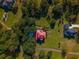 Overhead view of home and surrounding area at 927 Fishburne Rd, Pinopolis, SC 29469